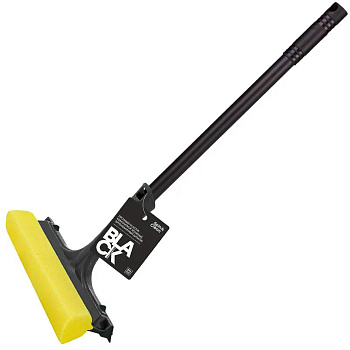Щетка для мытья окон Spin&Clean Black, ручка 44 см