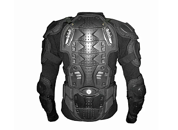 Защита тела мото SCOYCO AM02-2 - "черепаха", черная, р-р S, M, L.