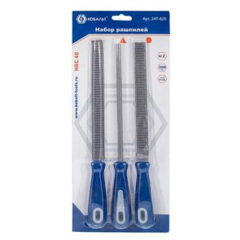 Набор рашпилей КОБАЛЬТ двухкомпонентная рукоятка