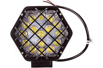Фара светодиодная SKYWAY OFF ROAD 130*145мм ромбическая 12V/24V 36W 16 диодов, рассеив.свет шт