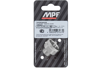 Переходник с ребордой 1/2"х3/8" в/н MPF, MP-У