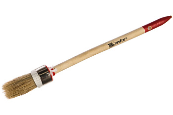 Кисть круглая Профи №2 (20мм), натуральная щетина, деревянная ручка MTX Кисть круглая Профи №2 (20мм), натуральная щетина, деревянная ручка MTX