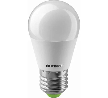 Лампа ОНЛАЙТ G45 Е27 8W 2,7К