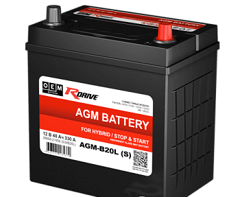 АКБ RDrive OEM AGM-B20L(S) (28800-21050) S34B20L