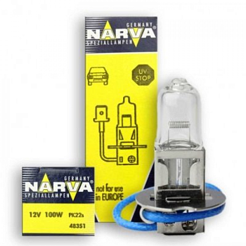 Лампа галогенная 12V H3 100W  NARVA 48351