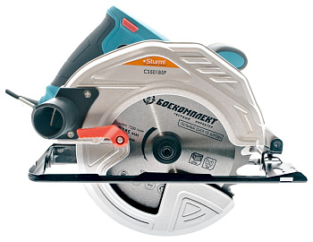 Пила циркулярная STURM CS50185P 1850Вт, ТПД 185х16/20мм, пропил 65мм, вес 4,3кг, сбор пыли