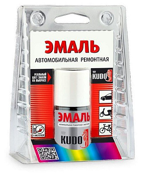 Эмаль автомобильная ремонтная с кисточкой "Toyota 1C0 silver" (металлик) 15мл