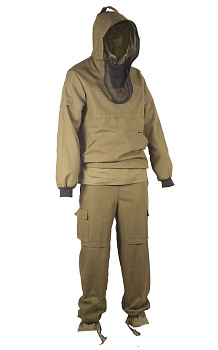 Костюм лето Антигнус ЛЮКС с ловушками и пыльниками, цвет Хаки,тканьпалатка 56-58, рост 182 Костюм лето Антигнус ЛЮКС с ловушками и пыльниками, цвет Хаки,тканьпалатка 56-58, рост 182