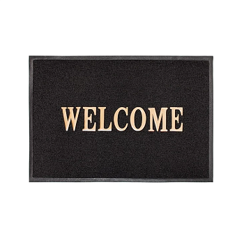 Коврик пористый (WELCOME doormat) 40х60 см черный