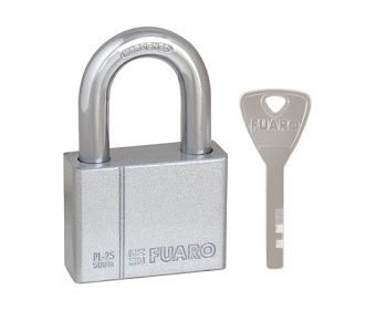 Замок навесной PL-PROTEC-2550 4 fin key (PL-2550) фин. /блистер (26393) (FUARO)