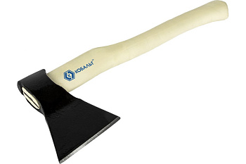 Топор столярный КОБАЛЬТ серия МАСТЕР 600гр кованный, деревянное топорище, прямое лезвие