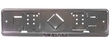 Рамка из нерж.стали с широким полем рельеф LEXUS