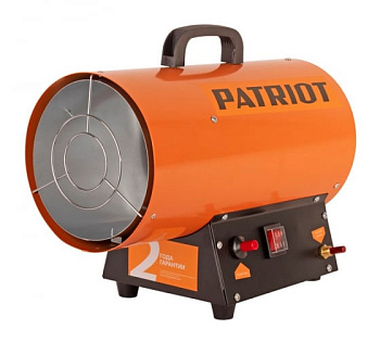 Калорифер газовый Patriot GS 16, 16квт, 350м3/ч, пьезо поджиг, редуктор, шланг Калорифер газовый Patriot GS 16, 16квт, 350м3/ч, пьезо поджиг, редуктор, шланг