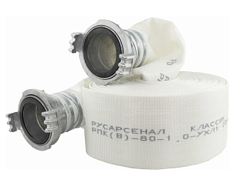 Рукав пожарный напорный "Классик" РПК (В)-80-1,0-М-УХЛ1 с головками ГР-80ал (20м)