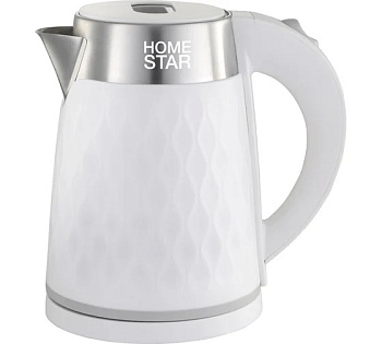 Чайник Homestar HS-1021 (1,7 л) белый, двойной корпус