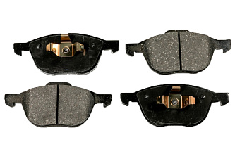 Колодки тормозные, передние (с антискрипной пластиной)