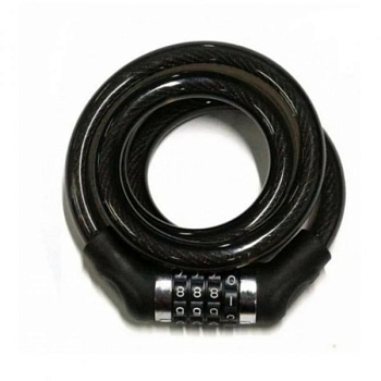 Замок противоугонный 15мм, 1200мм, трос (код)