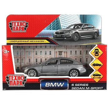 Машина металл BMW 5-ER SEDAN M-SPORT 12 см, двери, багаж, сер.