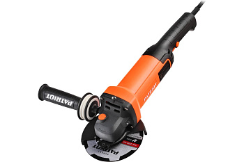 УШМ PATRIOT AG 128, двуручная, пылезащищенная. 1300Вт, диск 125мм