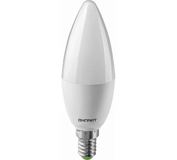Лампа ОНЛАЙТ C37 Е14 10W 2,7К мат
