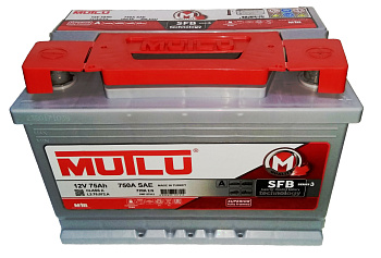АКБ MUTLU 75Ah п/п