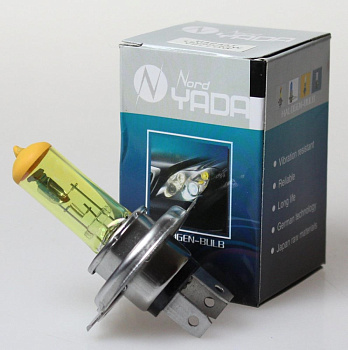Лампа галогенная 12V H4 60/55W P43t Nord Yada Yellow