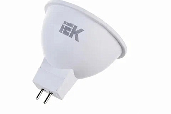 Лампа светодиодная MR16 7Вт 3000К тепл. бел. GU5.3 630лм 230-240В IEK LLE-MR16-7-230-30-GU5
