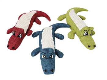 Игрушка-пищалка WOGY д/собак мягкая Croco 30х16х9см