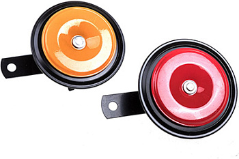 Сигнал звуковой дисковый SKYWAY 024 d=90 мм 12V 105dB металл 2 шт