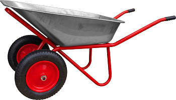 Тачка стр-ая 2-кол. "БТМ" WB5009MS2 120 MASTER оранжевый (3,25-8, 250-300кг, 0,8мм) OLYMP MACHINERY