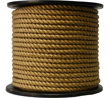 Канат джутовый крученый 12мм (цена за 1 м) 100м