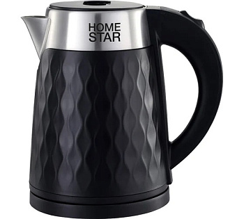 Чайник Homestar HS-1021 (1,7 л) черный, двойной корпус