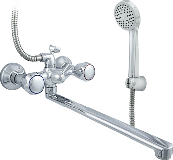 Смеситель в/д ЦС-СМ 600/5.1-4КМ_Глобо плоский излив L-300мм ИМП