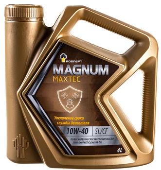 Масло моторное Роснефть  Magnum Maxtec 10W-40 SL/CF п/с 4л