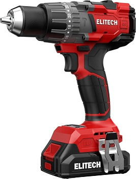 Дрель аккумуляторная ELITECH ДА 21УБЛ2 2 А*ч