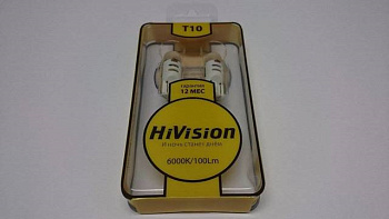 Лампа светодиодная HiVision T10 3W T10-O Philips 100 люмен белый (к-т)
