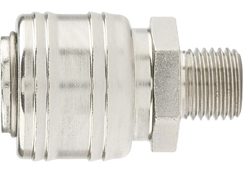 Муфта универсальная быстросъемная ("мама"), внешняя резьба 1/4", 2шт STELS