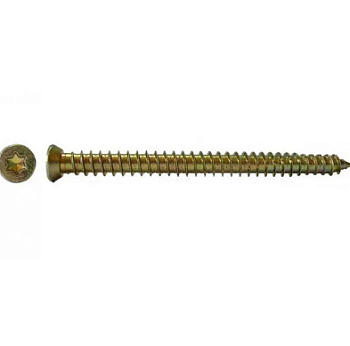 Шуруп по бетону, шлиц Torx, жёлтый цинк 7,5х 72 уп. 4 шт.