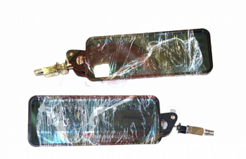 Зеркала (1067) d10 ЭКСКЛЮЗИВ черные прямоугольные хром комп-кт