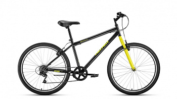 Велосипед ALTAIR MTB HT 26 1.0 (26" 7 ск. рост 17") черный/желтый
