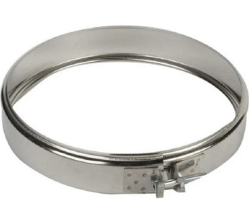 Хомут отбжимной ф 150, 439 0.5мм нержавейка h=46мм