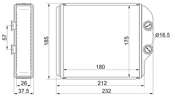 Радиатор отопителя салона TOYOTA CORONA/CARINA/CALDINA (26мм)