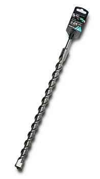 Бур по бетону SDS-plus METALLICA Optima 25 х460/400 мм, напайка с центром, 2 спирали