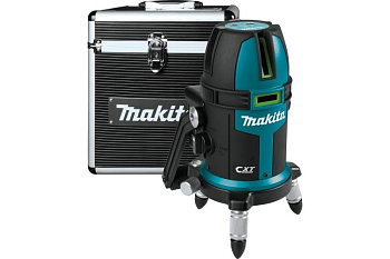 Уровень лазерный аккум. MAKITA CXT 12В max, зеленый луч, точн 1мм, 10м, 3 линии