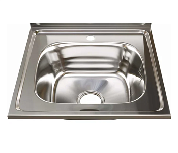 Мойка 50х50 (0,6) вып 3 1/2 MIXLINE 16см с сифоном