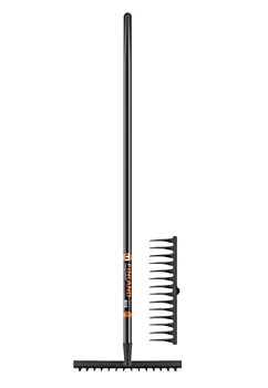 Грабли стальные 390х1380 мм, 14 зубьев, FINLAND деревянный черенок