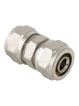 Соединитель F 1/2"х16 TM латунный покрытие никель (вн.рез)