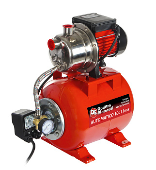 Станция насосная QUATTRO ELEMENTI Automatico 1001 Inox (1000 Вт, 3600 л/ч, для чистой, 40 м, 10,2 кг