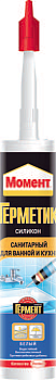 Герметик силиконовый МОМЕНТ 280мл, белый,  для ванны и кухни санитарный