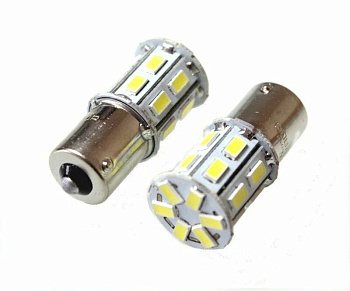Cветодиод 12V S25 20SMD (size 5730) P21W BA15s белый 2.8W 110lm TM NORD YADA																								